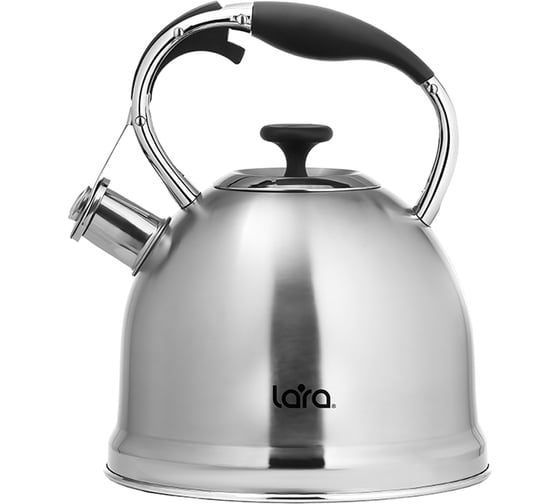 Изображение товара Чайник Lara матовый 3.3 л индукционное капсулированное дно, свисток с кнопочным механизмом LR00-75