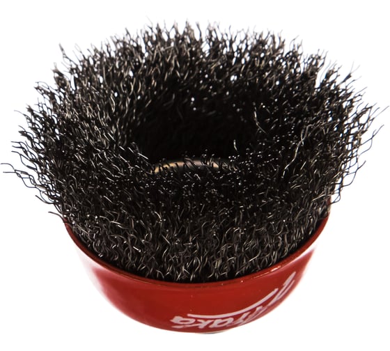 Изображение товара Щётка чашеобразная, гофрированная стальная проволока №130 (60 мм; М14) для УШМ Атака 26584