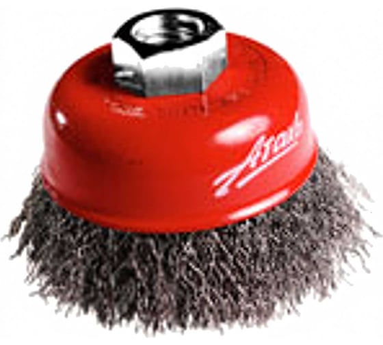 Изображение товара Щётка чашеобразная, гофрированная нержавеющая проволока №151 (75 мм; М14) для УШМ Атака 34721