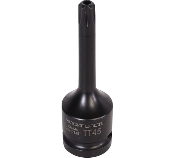 Изображение товара Головка-бита TORX ударная 1/2", TH45 с отверстием Rockforce RF-24607845T(47267)