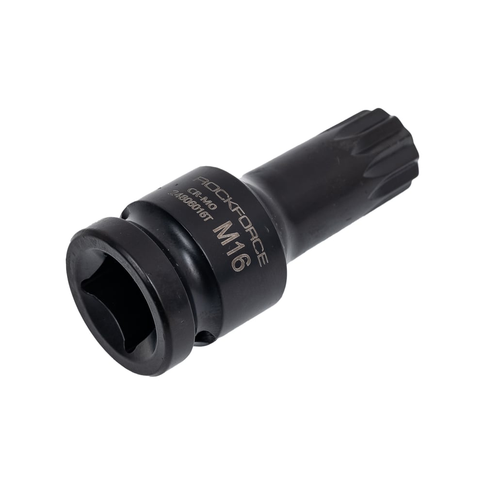 Изображение товара Головка-бита ударная SPLINE с отверстием M16, 1/2"DR ROCKFORCE RF-24806016T