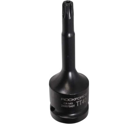 Изображение товара Головка-бита TORX ударная Rockforce TH40 с отверстием, 1/2" RF-24607840T(47610)