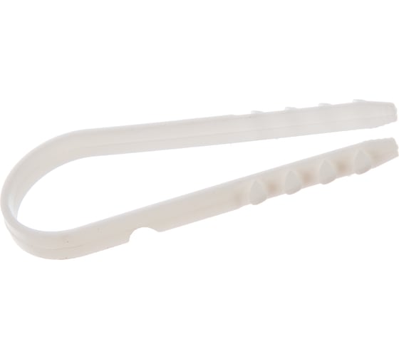 Изображение товара Дюбель-хомут (100 шт; 19-25 мм; белый; нейлон)  для крепления кабеля ХВАТ 60452-0