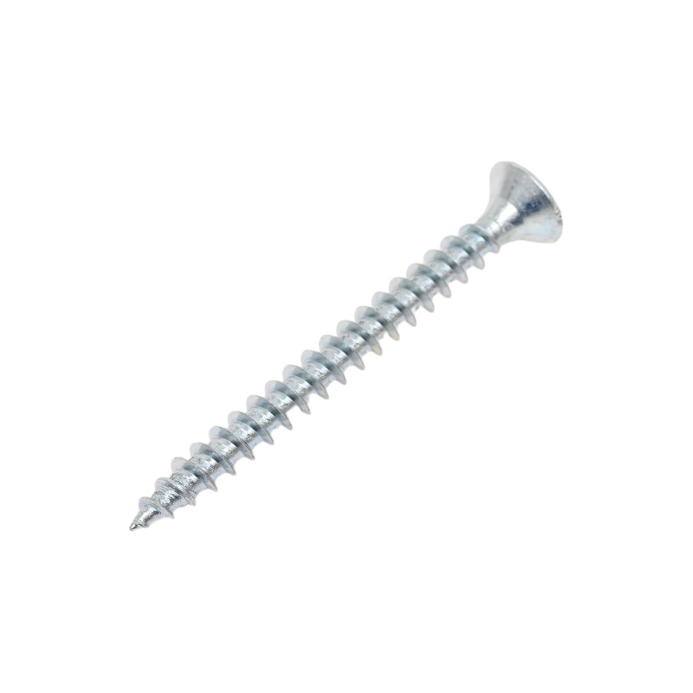 Изображение товара Саморез Tech-Krep ШУц 6,0x60 белый цинк острый потайная головка 1800 шт