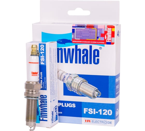 Изображение товара Свеча зажигания Iridium TOUAREG(05-18), PASSAT(3C2, 357), CR-V(RM), ACCORD 8, CHEROKEE(WK, WK2) FINWHALE FSI120