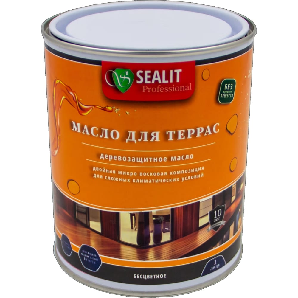 Масло для террас Sealit ароматическое масло для свечей сандаловое дерево 10 мл 2 5х2 5х6 3 см