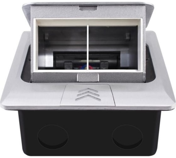 Изображение товара Выдвижной горизонтальный модуль LIVOLO в пол для розеток цвет серый VL-SHS016-S