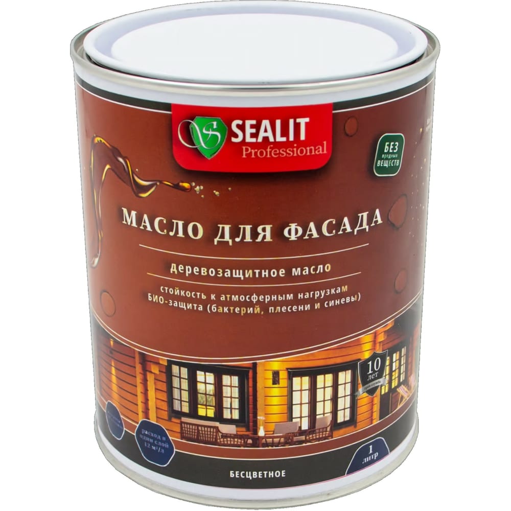 Масло для фасадов Sealit скипидар живичный mighty oak 500 мл