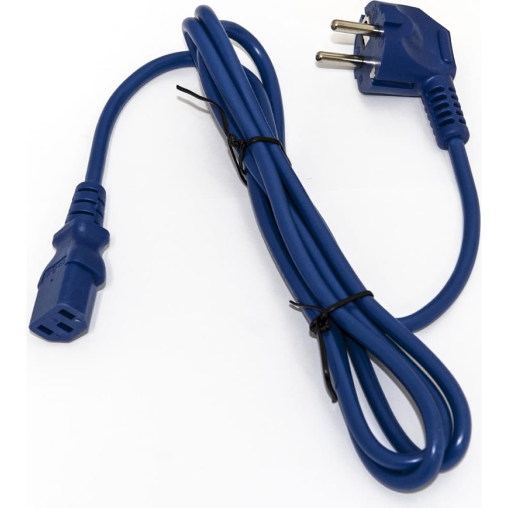 PWC-IEC13-SHM-5.0-BL кабель питания компьютера Hyperline кабель питания монитор системный блок 10м hyperline pwc iec13 iec14 10 bk