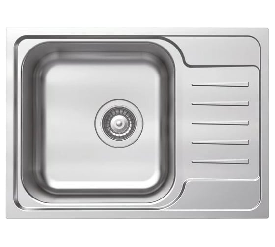 Изображение товара Мойка IDDIS Sound нержавеющая сталь, шелк, с крылом, 605x440x180 SND60SDi77