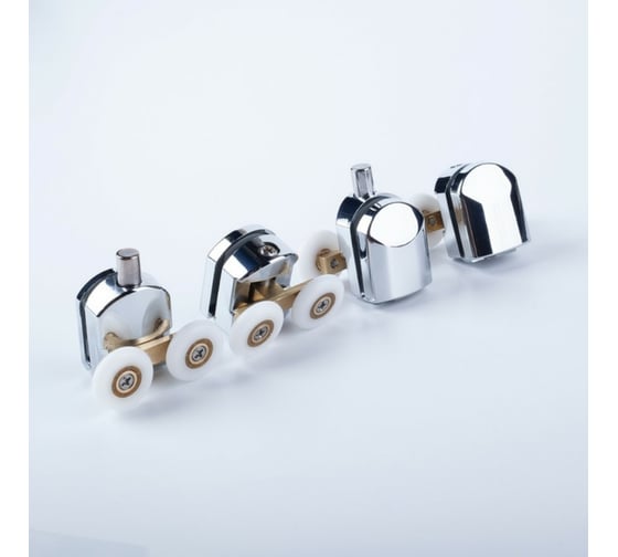 Изображение товара Ролики IDDIS 2 верхних, 2 нижних, двойные, D=23 мм, хром, стекло 5-6 мм 966D23C6DZ