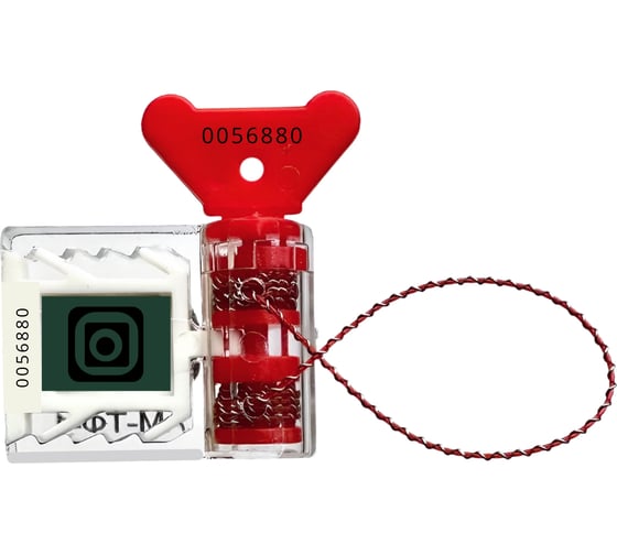 Изображение товара Антимагнитная роторная пломба-защелка ТПК Технологии Контроля ам-тф-1 25 мтл, 100 шт. 24207