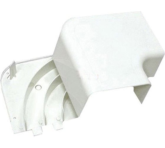 Изображение товара Угол Экопласт RLA100x55 плоский, 100x55мм, с задней стенкой и разделителем, ARC-LAN, 1шт. 576311-1