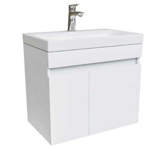 Изображение товара Тумба с умывальником IDDIS Zodiac подвесная, с дверцами, белая, 60 см, подходит ум. 3506000i28 ZOD6CD0i95K