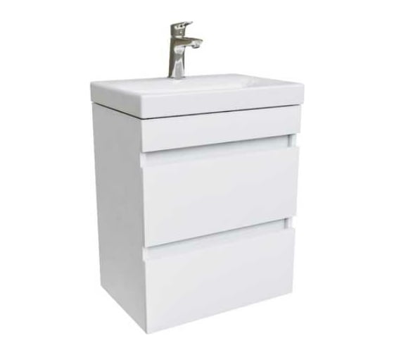 Изображение товара Тумба с умывальником IDDIS Zodiac подвесная с ящиками, белая, 50 см подходит ум. 3505000i28 ZOD5CB0i95K