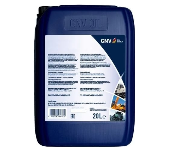 Изображение товара Моторное масло GNV Star Force 5W-30 CI-4/SL ACEA E6/E7 MAN 3477, кан. 20 л GTF1011504314510530020