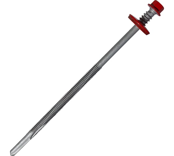 Изображение товара Саморез для сэндвич-панелей HARDWEX ТМ HWX16-P20-6.3/5.5x140 мм, св.№6, RUSPERT, RAL 3020, 100 шт. 5190002408241