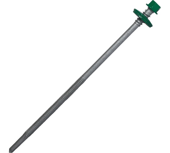 Изображение товара Саморез для сэндвич-панелей HARDWEX ТМ HWX16-P20-6.3/5.5x160 мм, св.№6, RUSPERT, RAL 6029, 50 шт. 5190002408609