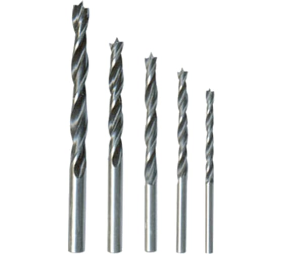 Изображение товара Набор сверл по дереву (5 шт; 4-10 мм) SPARTA 702105
