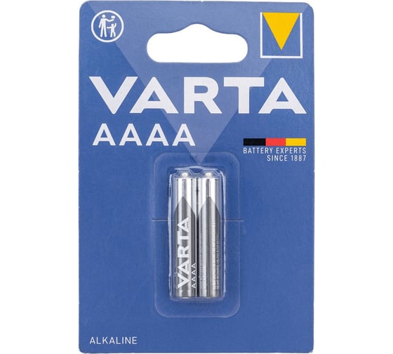 Изображение товара Батарейка Varta AAAA/25A/LR61/LR8D425 BL2 Alkaline 1.5V (04061) 04061101402