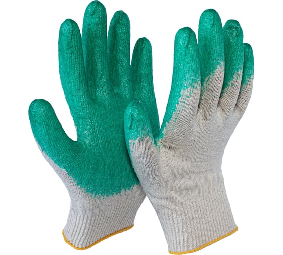 Изображение товара Трикотажные перчатки с одинарным латексным покрытием ООО "Компания "САБ" 13 класс, 200 пар ПЕР10.14