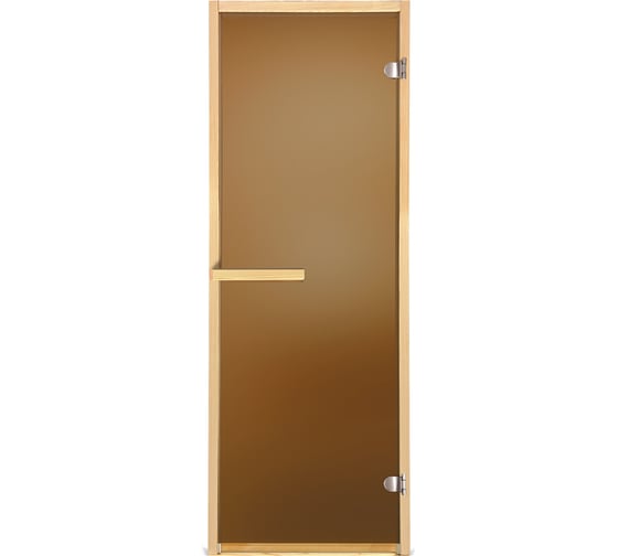 Изображение товара Дверь из стекла Банные штучки 1.9x0.68 м, бронза матовая, 6 мм 34024