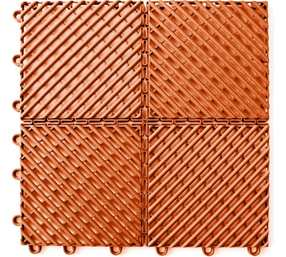 Изображение товара Садовые дорожки, покрытие для сада, дачи, террасы, бассейна ПластФактор City 1 кв, оранжевый 4630027113184