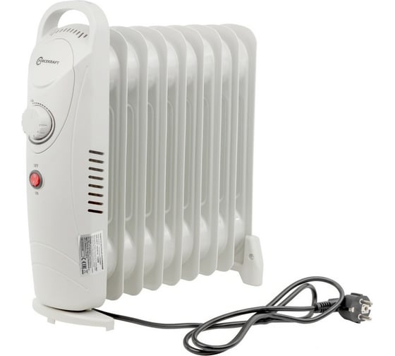 Изображение товара Радиатор масляный электрический Forcekraft, (220-240v, 1000w, 9 секций, 1 режим нагрева) fk-yl-b12-9 52597 FK-YL-B12-9(52597)