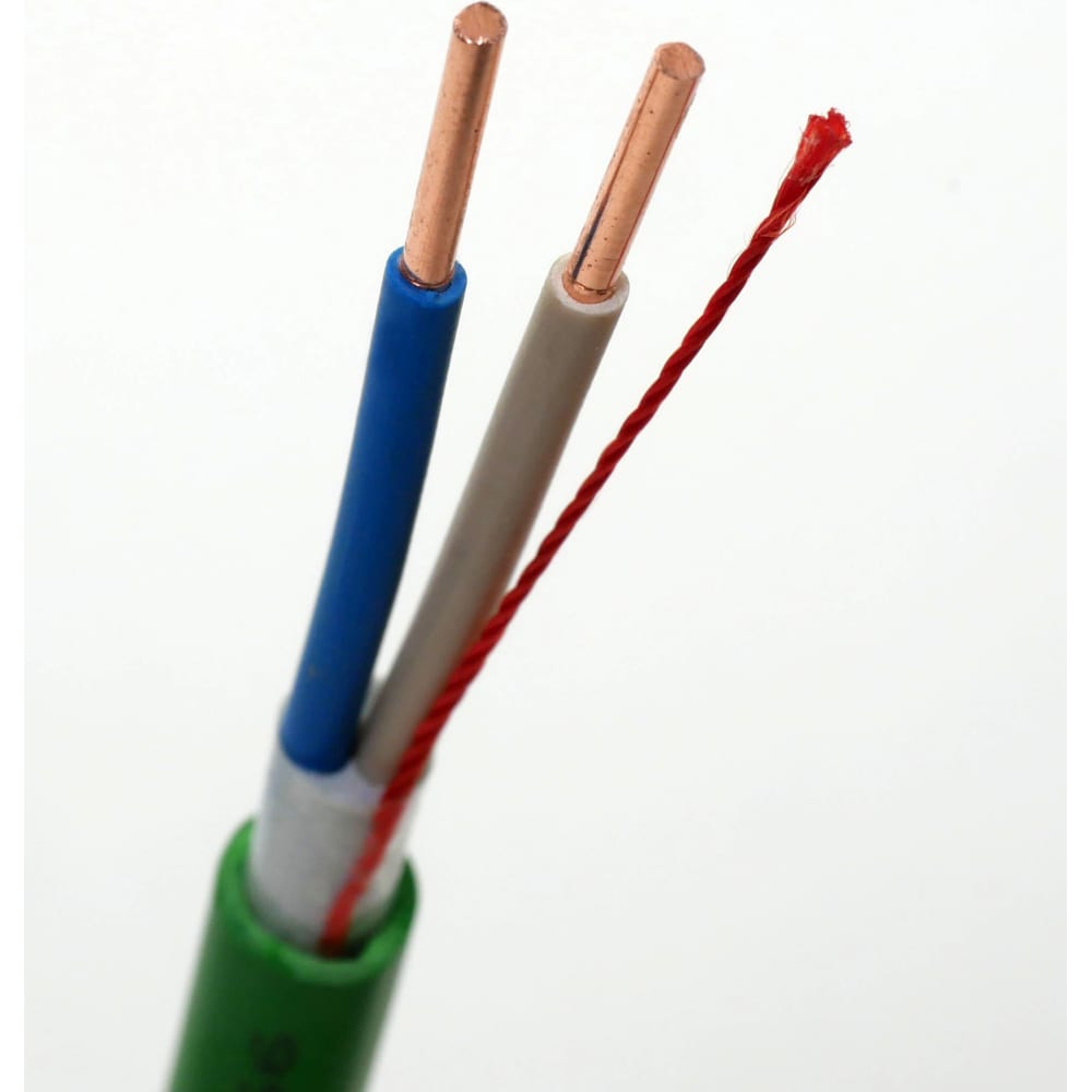 Энергосберегающий кабель EXPERt class, цвет зеленый 44978 ВВГнг(А)-LS - фото 1