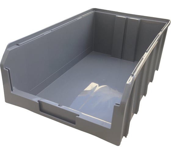 Изображение товара Пластиковый ящик Стелла-техник 502х305х184мм, 20 литров, V-4-серый
