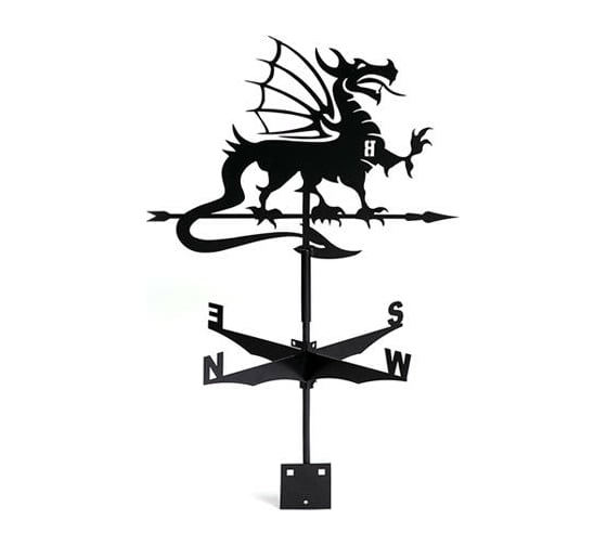 Изображение товара Флюгер Borge Дракон, 510x365 мм, чёрный RAL 9005 01.454.05.00.04.000.9005