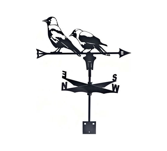 Изображение товара Флюгер Borge Вороны, 550x315 мм, черный RAL 9005 01.488.07.00.04.000.9005