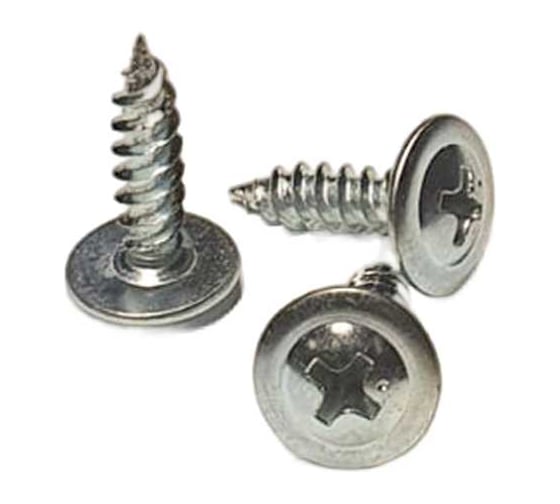 Изображение товара Белый саморез с пресс-шайбой GSMETZ 4.2x16 мм, оцинкованный, 10 кг, 6250 шт., ph2 1024216