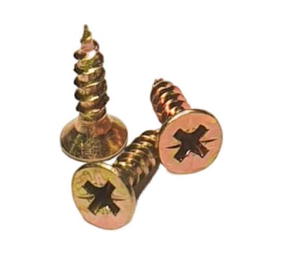 Изображение товара Универсальный желтый саморез с потайной головкой GSMETZ 4.0x16 мм, оцинкованный, 10 кг, 10 000 шт., pz2 1034016