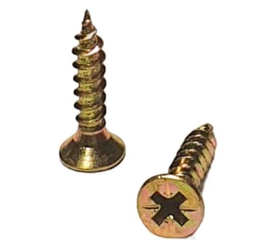 Изображение товара Саморез желтый универсальный оцинкованный с потайной головкой 4.0x20 мм, pz2, 10 кг GSMETZ 1034020