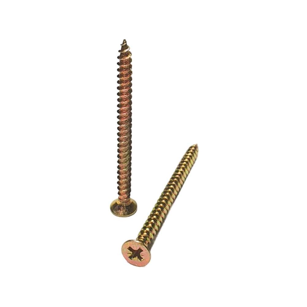 Изображение товара Универсальный желтый саморез с потайной головкой GSMETZ 4.0x55 мм, оцинкованный, 10 кг, 3333 шт., pz2 1034055