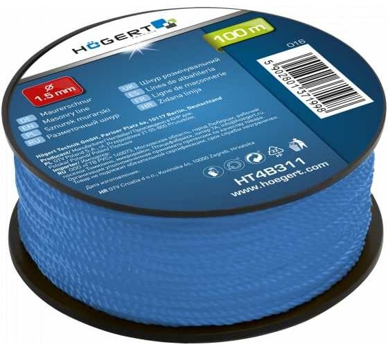 Изображение товара Разметочный шнур HOEGERT TECHNIK 100 м HT4B311