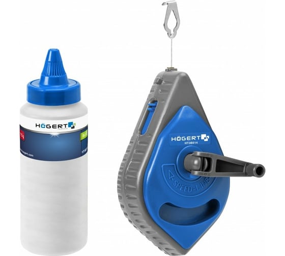 Изображение товара Отбивочный разметочный шнур HOEGERT TECHNIK 30 м HT4B313