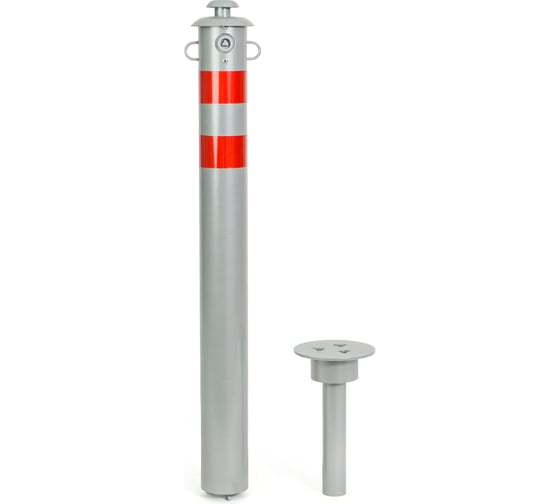 Изображение товара Столбик парковочный ТЕХНОЛОГИЯ ГОРОД съемный с креплением для цепи 750x76мм 00000003962