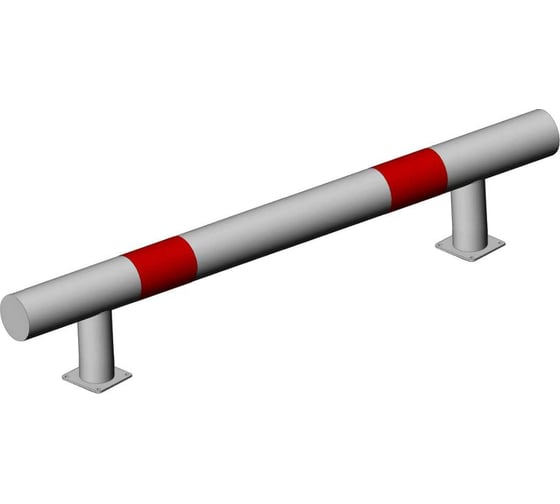 Изображение товара Колесоотбойник ТЕХНОЛОГИЯ металлический КМ-2000/108x3 усиленный прямой на фланцевых опорах 00-00003575