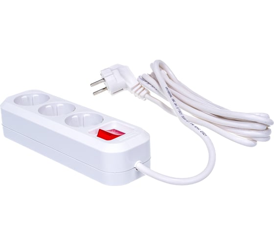 Изображение товара Удлинитель UNIVersal S-303 ПВС 3x1 3 гнезда 3м з/к 9631986