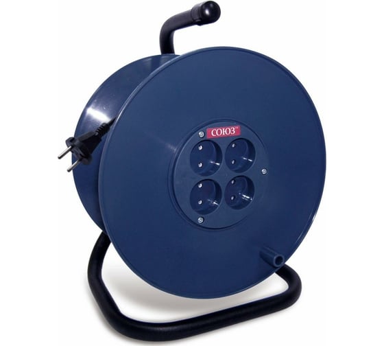 Изображение товара Силовой удлинитель на катушке 4 гн. 40м Союз 481S-3804