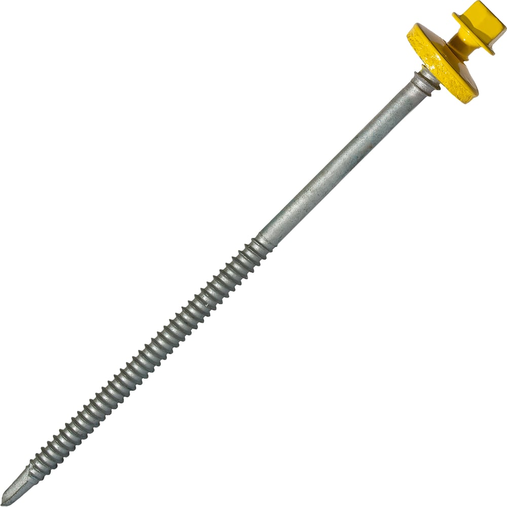 Саморез для сэндвич-панелей HARDWEX ТМ HWX5-P10-6.3/5.5x135 мм, св.№3, RUSPERT, RAL 1018, 100 шт. 5190000240591