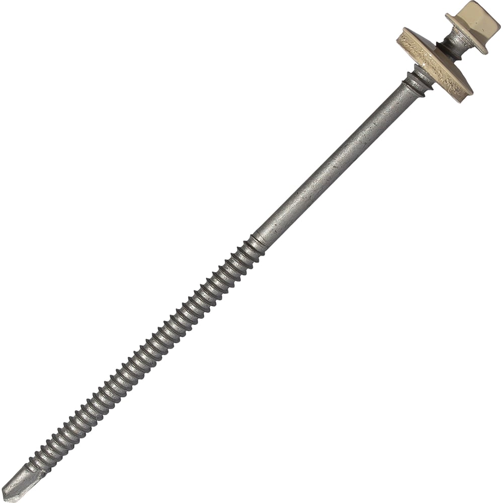 Изображение товара Саморез для сэндвич-панелей HARDWEX HWX5-P10-6.3/5.5x135 мм RAL 1015 упаковка 100 шт