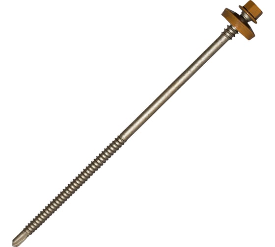 Изображение товара Саморез для сэндвич-панелей HARDWEX ТМ HWX5-P10-6.3/5.5x160 мм, св.№3, RUSPERT, RAL 1011, 50 шт. 5190002407268