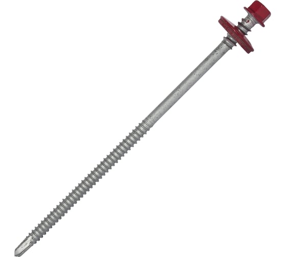 Изображение товара Саморез для сэндвич-панелей HARDWEX ТМ HWX5-P10-6.3/5.5x135 мм, св.№3, RUSPERT, RAL 3003, 100 шт. 5190000240614