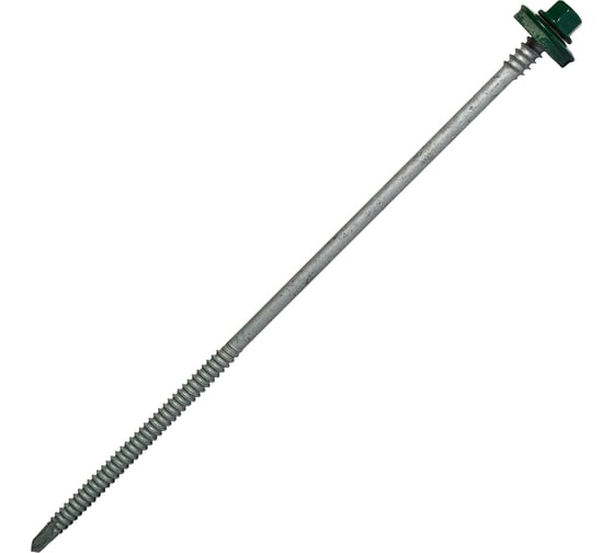 Изображение товара Саморез для сэндвич-панелей HARDWEX ТМ HWX5-P10-6.3/5.5x190 мм, св.№3, RUSPERT, RAL 6005, 50 шт. 5190002407701