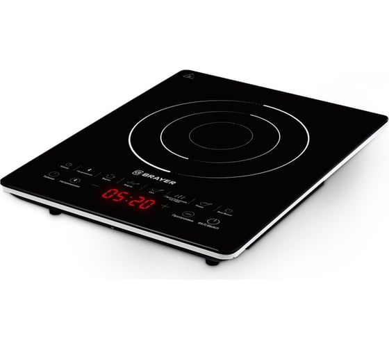 Изображение товара Индукционная настольная плитка BRAYER 1 конфорка BR2800