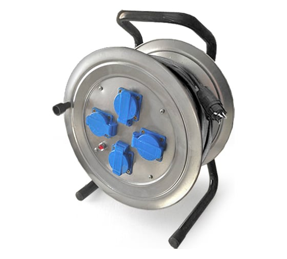 Изображение товара Силовой удлинитель на металлической катушке 4 гн. 40м Союз 481S-3904