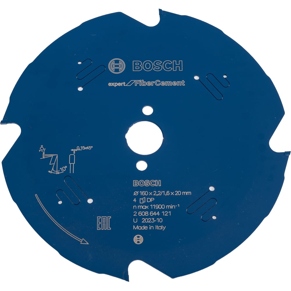 Изображение товара Диск пильный Expert for Fiber Cement 160x20 мм по строительным панелям и цементно-волокнистым плита